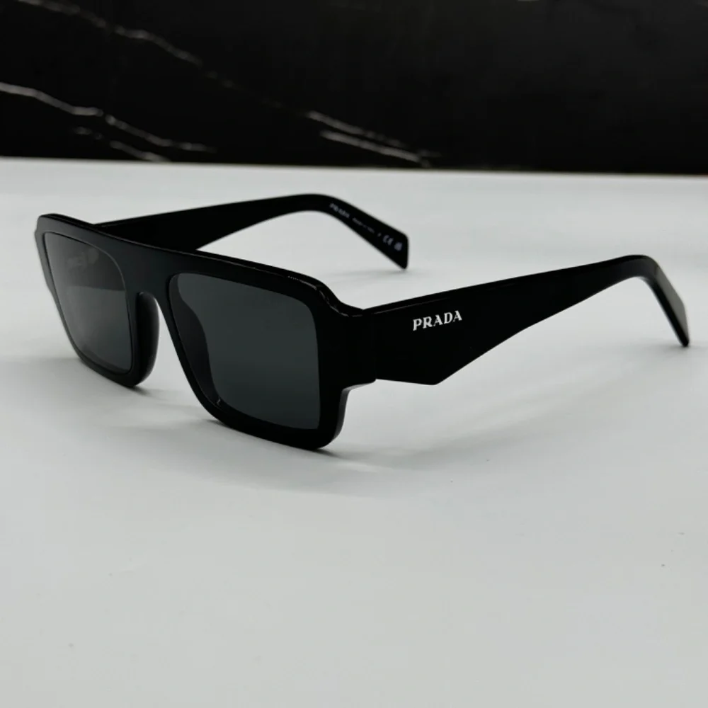 NEW PR A05S 16K08Z PRADA BLACK GREY SQUARE SPR A05 16K08Z UNISEX SUNGLASSES